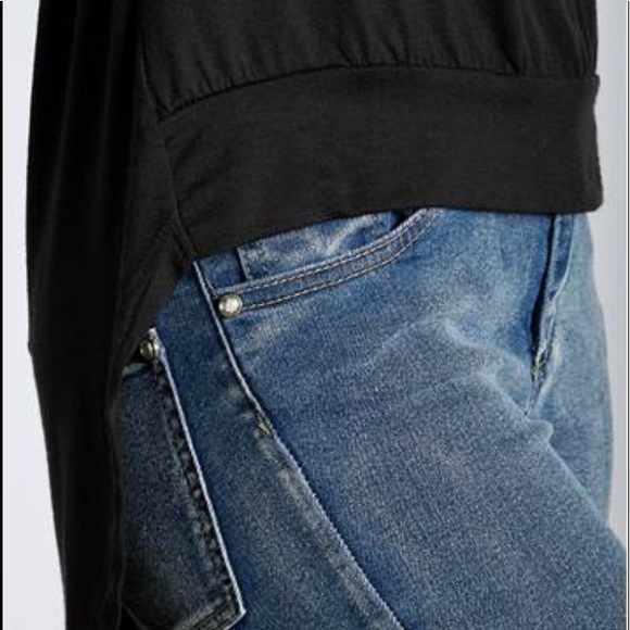 Black VENUS Cutout High Low Top - Picture 9 of 9